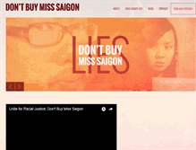 Tablet Screenshot of dontbuymiss-saigon.com
